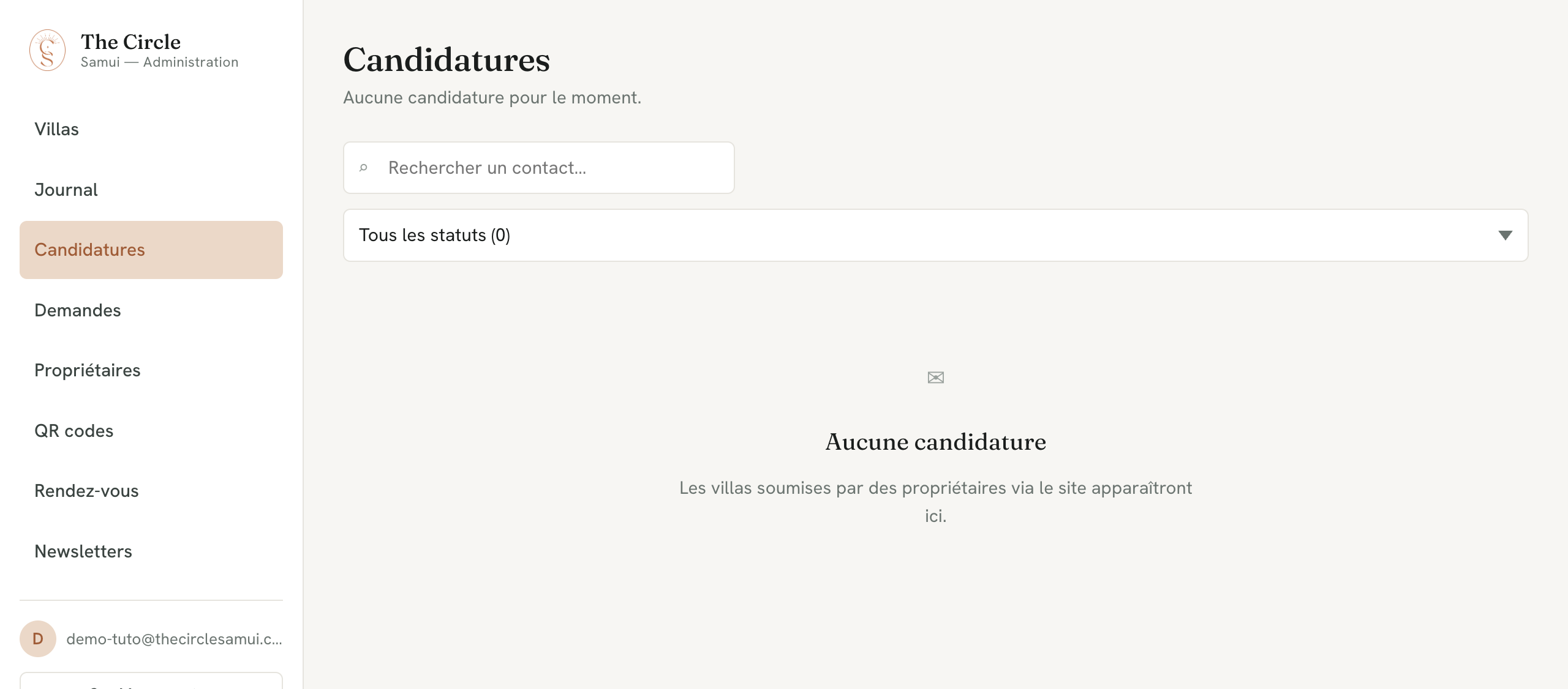 Candidatures propriétaires